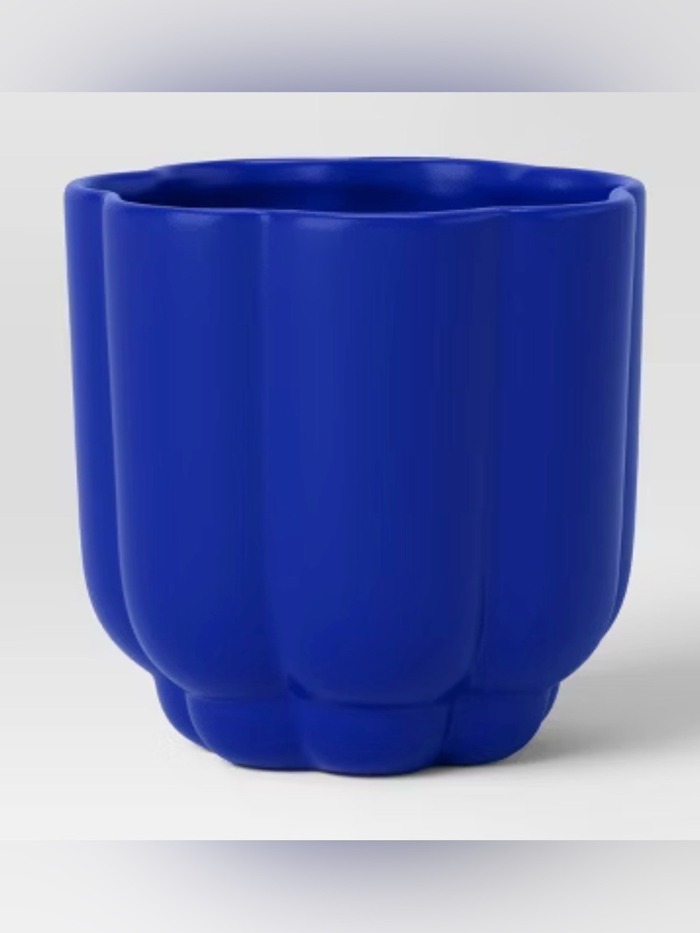Bold Cobalt Blue Ceramic Planter